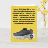 Carte Funny Pun Soles That Time Hommes's Trials Annivers (Fleur jaune)