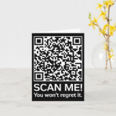 Carte Funny Qr President Trump 4547 Trump Dancing Code ( (Fleur jaune)
