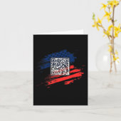 Carte Funny Qr President Trump Dance Code (Fleur jaune)