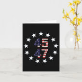 Carte Funny Qr Président Trump Dance Code 1 (Fleur jaune)