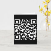 Carte Funny Qr President Trump Dance Code (sur Byck) (Fleur jaune)