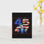 Carte Funny Qr President Trump Dance Code (sur Byck) 8 (Fleur jaune)