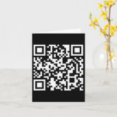 Carte Funny Qr Trump 47 Jour de l'Inauguration 2025 Code (Fleur jaune)