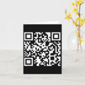 Carte Funny Qr Trump 47 Jour de l'Inauguration 2025 Code (Fleur jaune)