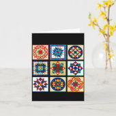 Carte Funny Quilting Sewing Make A Quilt Patterns Quilte (Fleur jaune)