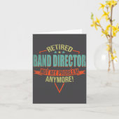 Carte Funny Quote For Retired Band Director  (Fleur jaune)