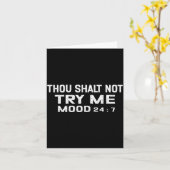 Carte Funny Quote Graphic Thou Shalt Not Try Me, Mood 24 (Fleur jaune)