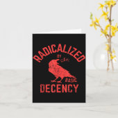 Carte Funny Radicalized By Basic Decency Feminist Activi (Fleur jaune)