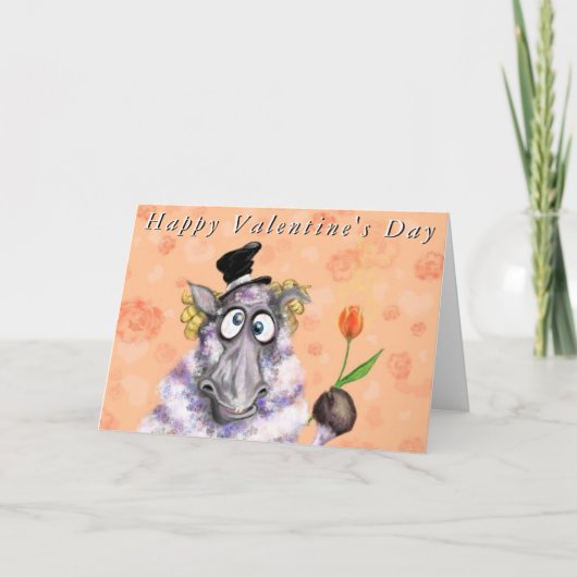 Carte Funny Ram Valentine's Day Card (Devant)