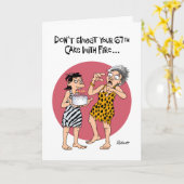 Carte Funny Rassurant 67e anniversaire (Fleur jaune)