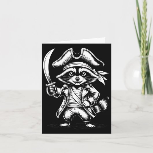 Carte Funny Rate Raccoon (Devant)