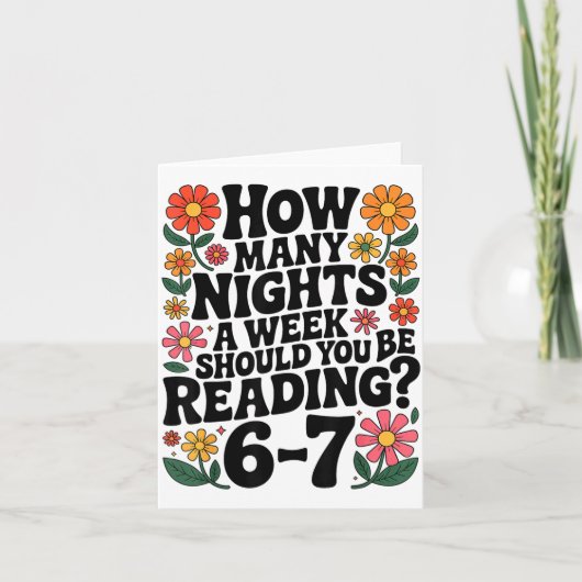 Carte Funny Reading 6 7 Six Seven Meme Englieacher Book (Devant)