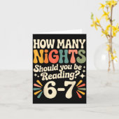 Carte Funny Reading 6 7 Six Seven Meme Englieacher Book (Fleur jaune)