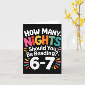 Carte Funny Reading 6 7 Six Seven Meme Englieacher Book (Fleur jaune)
