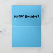 Carte Funny Red Graphic Fishaholic Mens Design (Intérieur)