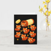 Carte Funny Red Panda My Happy Lls Animal Lover Boys Gir (Fleur jaune)