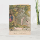 Carte Funny Regency Style Dachshund Blank Card (Devant)