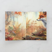 Carte Funny Renard Punny Anniversaire Animaux Nature (Intérieur)