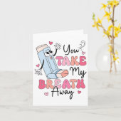 Carte Funny Respiratory Valentines Day Rt Lung Squad Val (Fleur jaune)