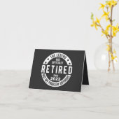 Carte funny retirement, retired, retired firefighter, re (Fleur jaune)