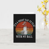 Carte Funny Retre Golf Tee For Men Golf,funny Srt Father (Fleur jaune)