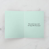 Carte Funny Retro 1950 Fête des pères message personnali (Intérieur)