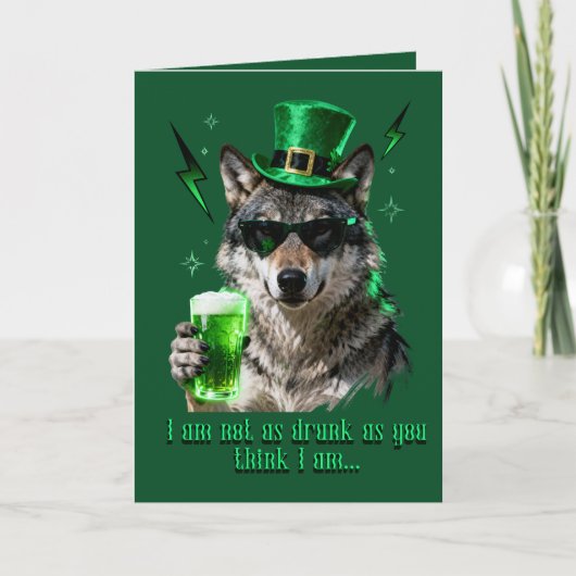 Carte Funny Retro 90s St. Patricks Card – For Him (Devant)
