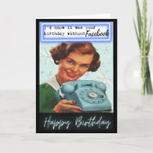 Carte Funny Retro Birthday Card Best Friend-Sassy-Facebo (Devant)