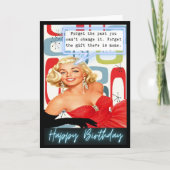 Carte Funny Retro Birthday Card Best Friend-Sassy-Gift (Devant)