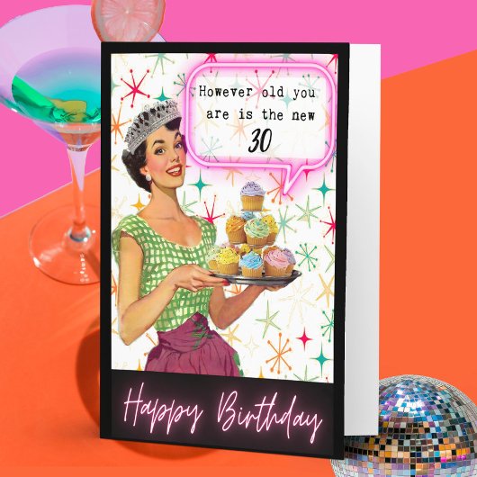Carte Funny Retro Birthday Card Best Friend-Sassy-New30