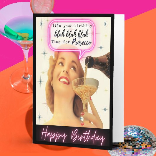 Carte Funny Retro Birthday Card Best Friend-Sassy-Prosec