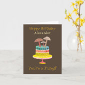 Carte Funny Retro Champignons Pun Cute Fungi Anniversair (Fleur jaune)