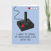 Carte Funny Retro Gamer Valentines Day (Devant)
