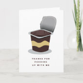 Carte Funny Retro Pudding Valentine's Day Greeting Card (Devant)