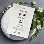 Carte Funny Ring Bearer Blue Bow Tie Wedding Proposal