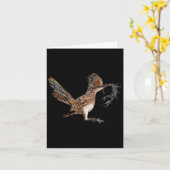 Carte Funny Roadrunner Scorpion Road Runner Bird Hunter (Fleur jaune)