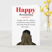 Carte Funny Roi Salomon de l'anniversaire de la Bible (Fleur jaune)