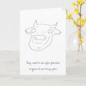 Carte Funny, romantic greeting card (Fleur jaune)