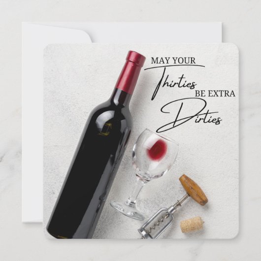 CARTE FUNNY ROMANTIC GREETING CARD POUR 30E ANNIVERSAIRE (Devant)