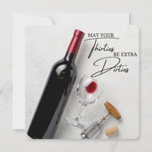 CARTE FUNNY ROMANTIC GREETING CARD POUR 30E ANNIVERSAIRE