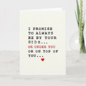 Carte Funny Romantic Promise Card (Devant)