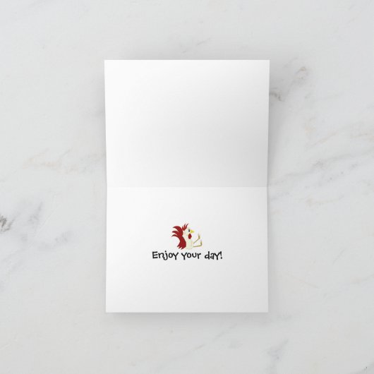 Carte Funny Rooster (Intérieur)
