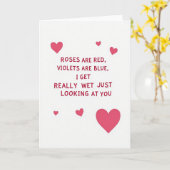 Carte Funny Roses Are Red Naughty Card (Fleur jaune)