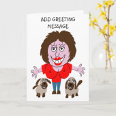 Carte Funny Rude Joyeux anniversaire (Fleur jaune)