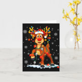 Carte Funny Rudolph Reindeer Pjs Pajamas Christmas Men W (Fleur jaune)