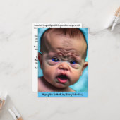 Carte Funny Sad Miss Missing you Friendship card Cute (Devant/Arrière en situation)