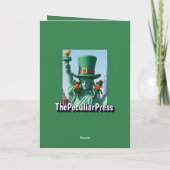 Carte Funny Saint Patrick's Day Card (Dos)
