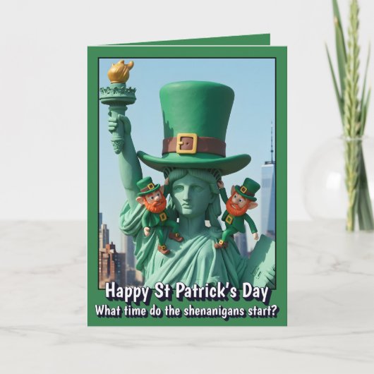 Carte Funny Saint Patrick's Day Card (Devant)