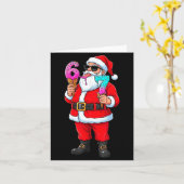 Carte Funny Santa 67 Ice Cream Christmas Drip Xmas Teens (Fleur jaune)