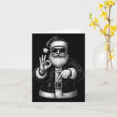 Carte Funny Santa 6 7 Meme Design _ Christmas Math Humor (Fleur jaune)